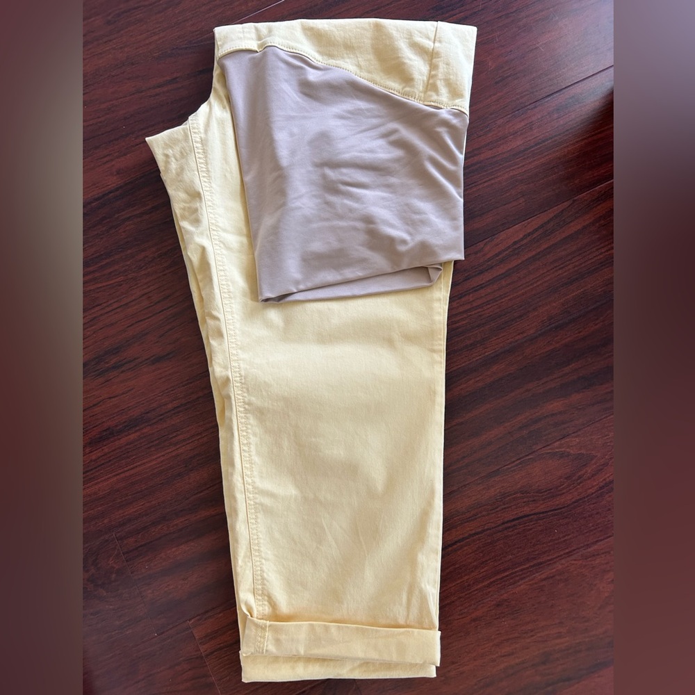 LOFT Yellow Chino Maternity Pant